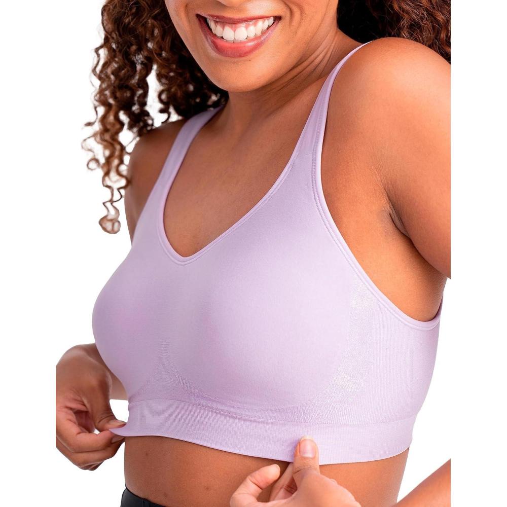imageSHAPERMINT Wireless Bras for Women No Underwire  Small to Plus Size Bralettes with Support and Natural LiftLavender