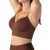 SHAPERMINT Bra – Wireless Bras for Women No Underwire – Wirefree Bralettes for Women with Support – Wireless Bra Bralette(Chocolate)