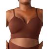 SHAPERMINT Bras for Women – Lingerie Bra, Bralettes for Women with Support, No Underwire Plus Size Bras for Women(Chocolate)