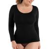 SHAPERMINT Cami Shaper, Womens Long Sleeve T Shirts, Long Sleeve Tops for Women, Compression Shirt Women Long Sleeve Tops(Black)