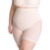 SHAPERMINT Compression Shorts – High Waisted Women Mesh Body Shaper Shorts – Under Dress Shapewear Shorts, No Chub Rub(Beige)