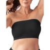 SHAPERMINT Strapless Bra – Bandeau top, Strapless Bras for Women, Plus Size Lingerie for Women, Free Clear Bra Straps(Black)