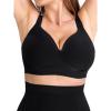 SHAPERMINT Sweetheart Bras for Women – Wireless Push Up Bra with Support, Full Coverage Seamless Bralette(Black)