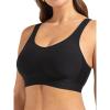 SHAPERMINT Wireless Bras for Women No Underwire – Small to Plus Size Bralettes with Support and Natural Lift(Black)