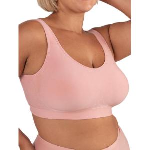 SHAPERMINT Bras for Women No Underwire – Seamless Bras for Women, Wireless Bra, Adjustable Plus Size Bra(Rose Tan)