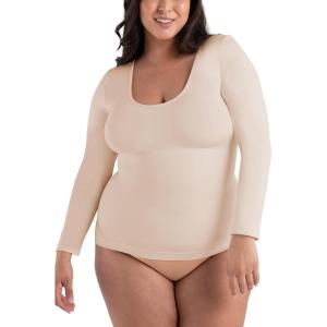 SHAPERMINT Cami Shaper, Womens Long Sleeve T Shirts, Long Sleeve Tops for Women, Compression Shirt Women Long Sleeve Tops(Chai)