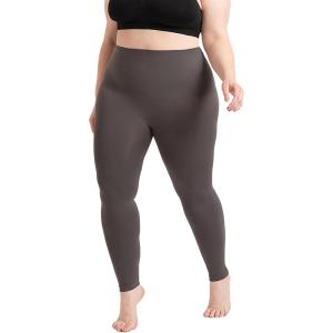 SHAPERMINT Comfort Mid-Waist Shaping Leggings for Women – Leggings for Women Tummy Control, Thick Non-See-Through(Gray)