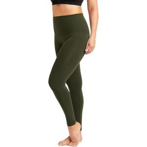 SHAPERMINT Comfort Mid-Waist Shaping Leggings for Women – Leggings for Women Tummy Control, Thick Non-See-Through(Olive)