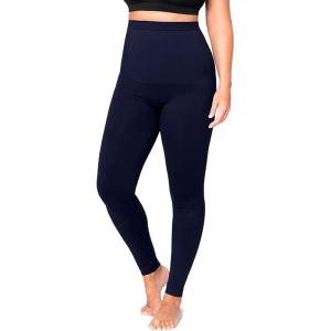 SHAPERMINT High Waisted Tummy Control Compression Leggings for Women – Petite to Plus Size Womens Leggings Non See Through(Blue)