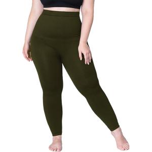 SHAPERMINT High Waisted Tummy Control Compression Leggings for Women – Petite to Plus Size Womens Leggings Non See Through(Olive)