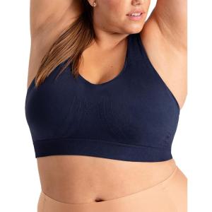 SHAPERMINT Sports Bras for Women – Workout Bras for Women, Plus Size Sports Bra, Workout Tops for Women High Support(Navy)