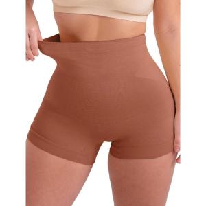 SHAPERMINT Tummy Control Shapewear – Body Shaper Tummy Control Boyshort, Body Shaper for Women, Plus Size Shapewear(Latte)