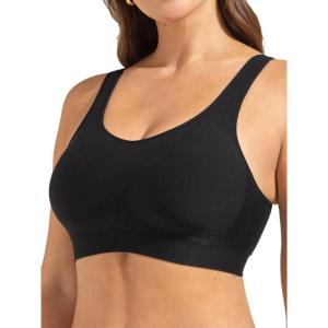 SHAPERMINT Wireless Bras for Women No Underwire – Small to Plus Size Bralettes with Support and Natural Lift(Black)