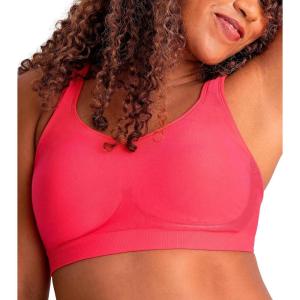 SHAPERMINT Wireless Bras for Women No Underwire – Small to Plus Size Bralettes with Support and Natural Lift(Dark Pink)