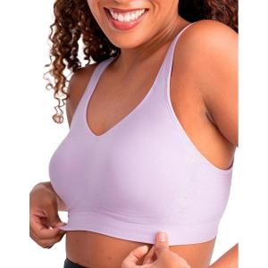 SHAPERMINT Wireless Bras for Women No Underwire – Small to Plus Size Bralettes with Support and Natural Lift(Lavender)