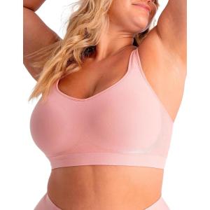 SHAPERMINT Wireless Bras for Women No Underwire – Small to Plus Size Bralettes with Support and Natural Lift(Rose Tan)