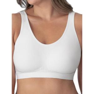 SHAPERMINT Wireless Bras for Women No Underwire – Small to Plus Size Bralettes with Support and Natural Lift(White)
