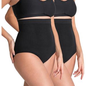 Shapermint Body Shaper Tummy Control Panty – Shapewear for Women(Black 2 Pack)