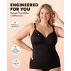 SHAPERMINT Sweetheart Shapewear Tank Top Cami with Built-In Bra for Women(Black)