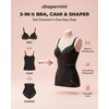 SHAPERMINT Sweetheart Shapewear Tank Top Cami with Built-In Bra for Women(White)