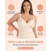 SHAPERMINT Sweetheart Shapewear Tank Top Cami with Built-In Bra for Women(White)
