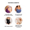 SHAPERMINT Bodysuit Shapewear for Women – Tummy Control Seamless Body Shaper, Small to Plus Size, Thong & Brief Bodysuit