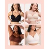 SHAPERMINT Bras for Women, Full Coverage Wirefree Bra with Lift, Plus Size