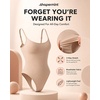 SHAPERMINT Thong Bodysuit, Tummy Control Shapewear for Women(Chai)